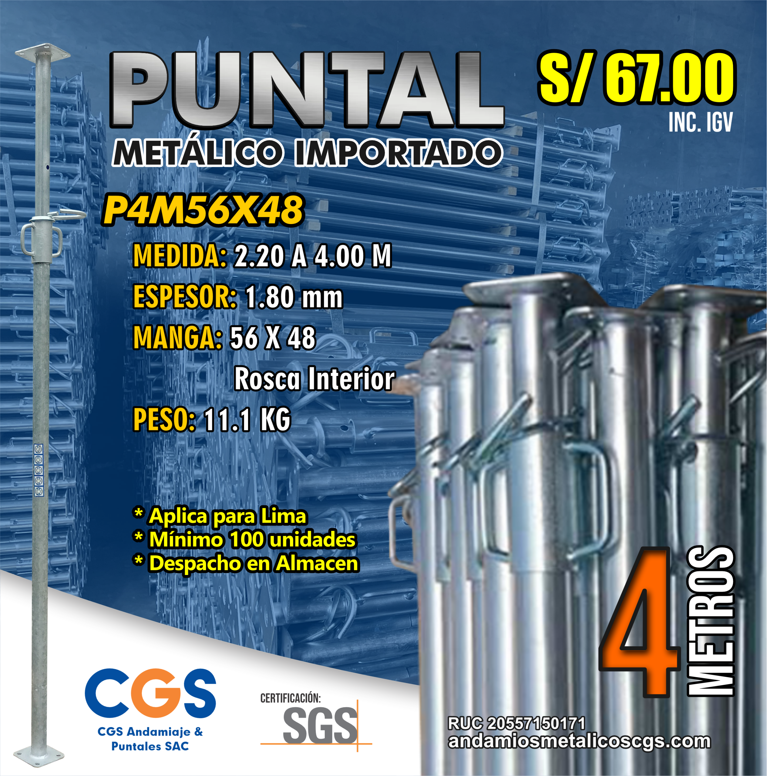 puntal metalico