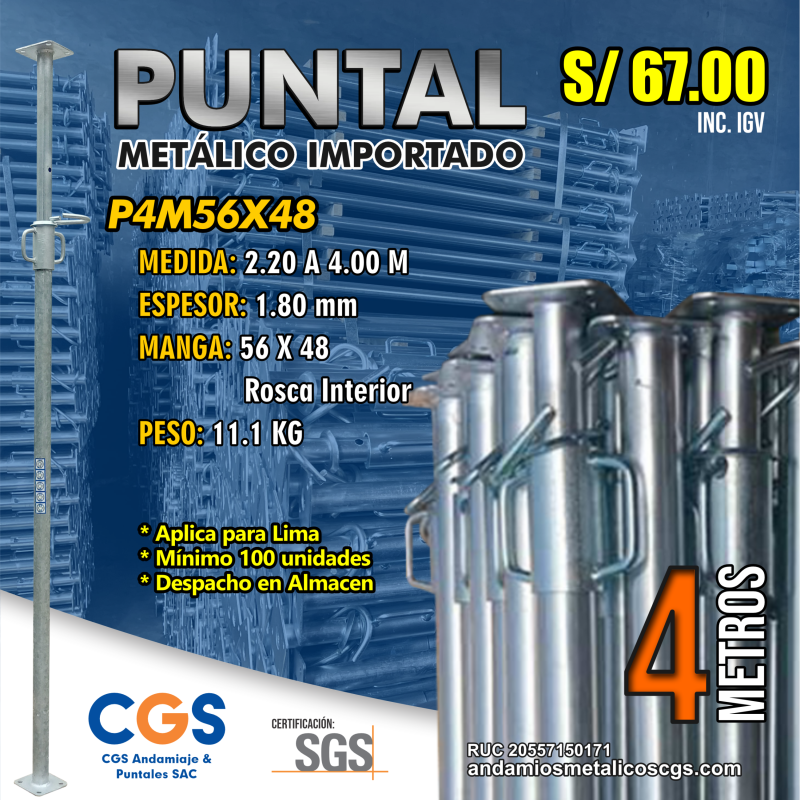 puntal metalico