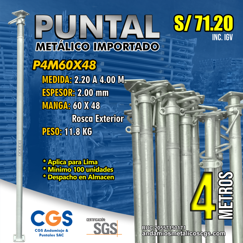 puntal metalico